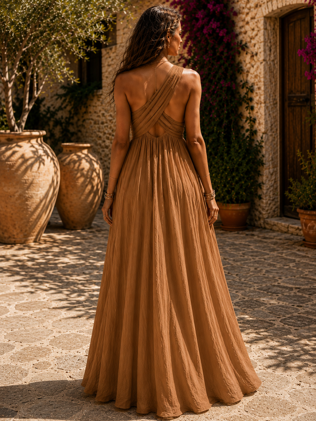 VERA – Vestido Maxi Cruzado