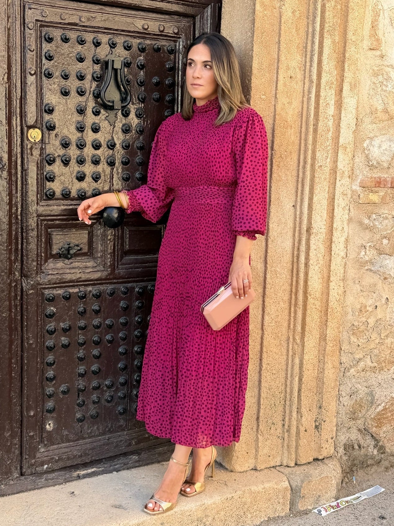 Vestido midi buganvilla  | Magnolia